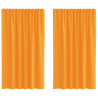 Cortinas de gasa con bolsillos para varillas 2 uds. naranja 2