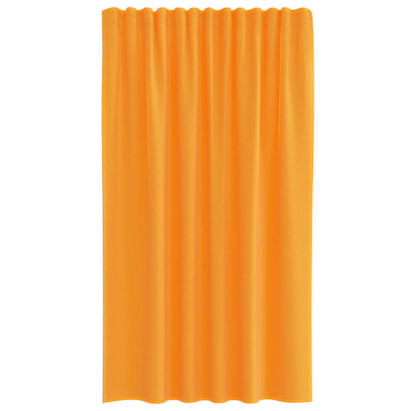 Cortinas de gasa con bolsillos para varillas 2 uds. naranja M 4