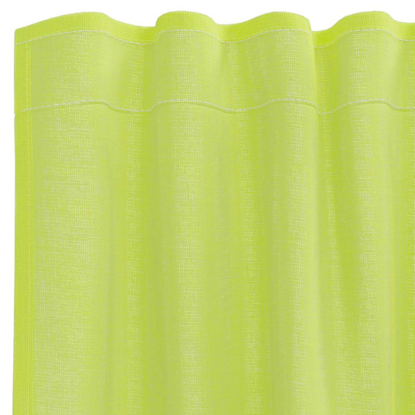 Cortinas de gasa con bolsillos para varillas 2 uds. verde M 5