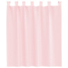 Cortinas de gasa con bolsillos para varillas 2 uds. rosa claro 4