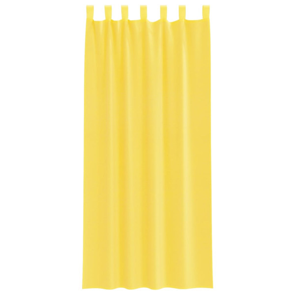 Cortinas de gasa con bolsillos para varillas 2 uds. amarillo M 4