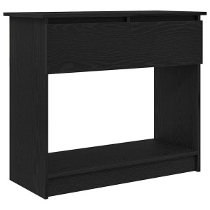 Mesa consola con cajones negra 85.5x38.5x74.5 cm H