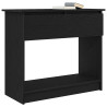 Mesa consola con cajones negra 85.5x38.5x74.5 cm 4