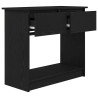 Mesa consola com gavetas 85.5x38.5x74.5 cm preto 5