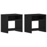 Mesas de cabeceira 2 pcs 40x30x40 cm carvalho preto 2