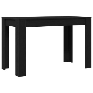 Mesa jantar 120x60x76 cm derivados de madeira carvalho preto H