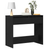 Mesa consola roble negro 89x41x76.5 cm madera de ingeniería 4
