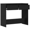 Mesa consola roble negro 89x41x76.5 cm madera de ingeniería 5