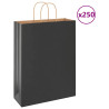 Bolsas de papel con asas 250 uds negra 32x12x42 cm 1