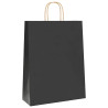 Bolsas de papel con asas 250 uds negra 32x12x42 cm 3