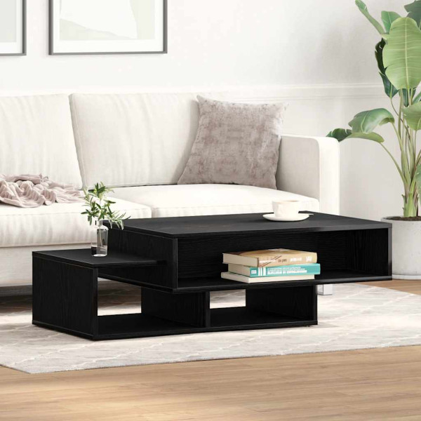 Mesa de centro de carvalho preto 105x55x32 cm M 4