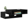 Mesa de centro de madera de roble negro 105x55x32 cm 1