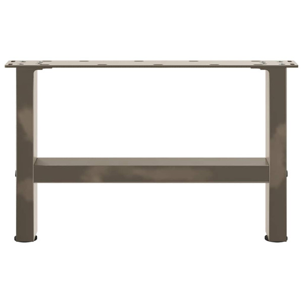 Patas para mesa de centro de acero natural (2 unidades. 50 x 30-31 cm) M 5