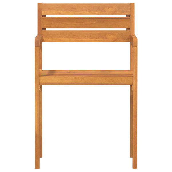 Cadeiras de jardim 2 peças 50x53x80 cm madeira maciça acácia M 5