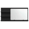Armario de baño con espejo de roble negro 90x11x45 cm Madera de ingeniería 5