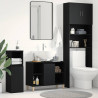 Mueble para lavabo roble negro 80x33x60 cm madera de ingeniería 1