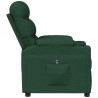 Sillón reclinable eléctrico tela verde oscuro 5