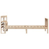 Estructura de cama sin colchón madera maciza de pino 90x190 cm 5