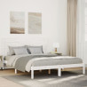 Cama extra longa sem colchão 140x210 cm madeira maciça 1