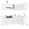 Mueble de cocina Lucca blanco 11 piezas madera contrachapada 1