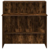 Mostrador de recepción roble ahumado 100x50x103.5 cm 5