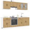 Mueble de cocina Kalmar 8 piezas artesanal roble 1
