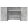 Mostrador de recepción gris hormigón 200x50x103.5 cm 5