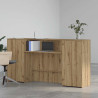 Mostrador de recepción roble artisian 200x50x103.5 cm 3