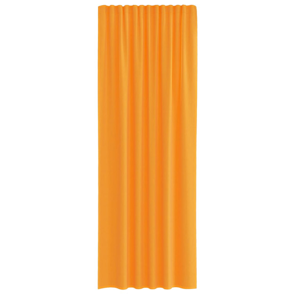 Cortinas de gasa con bolsillos para varillas 2 uds. naranja M 4