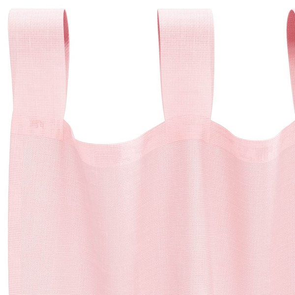 Cortinas de gasa con bolsillos para varillas 2 uds. rosa claro M 5