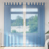 Cortinas de gasa con bolsillos para varillas 2 uds. azul real 1
