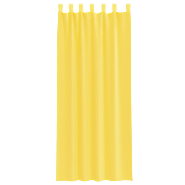Cortinas de gasa con bolsillos para varillas 2 uds. amarillo M 4