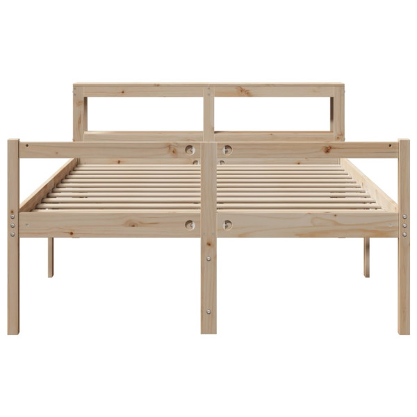 Cama mais velho e folheado de madeira maciça pinho 120x190 cm M 4