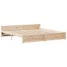 Estructura de cama con cabecero madera maciza pino 180x200 cm 5