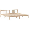 Estructura de cama con cabecero madera maciza pino 180x200 cm 5