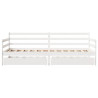 Sofá-cama c/ gavetas 90x190 cm madeira de pinho maciça branco 4