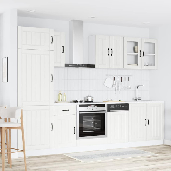 8 peças armário de cozinha conjunto Kalmar branco M 3