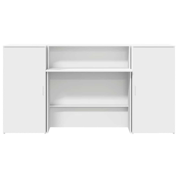 Balcão recepção 200x50x103.5 cm madeira branco M 5