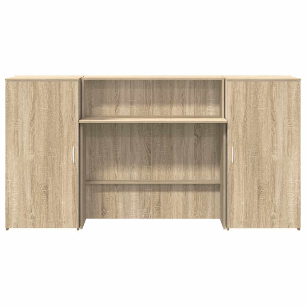 Mostrador de recepción roble sonoma 200x50x103.5 cm M 5