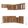 Mueble cocina Kalmar madera vieja 11 pzas madera contrachapada 2