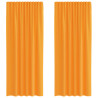 Cortinas de gasa con bolsillos para varillas 2 uds. naranja 2