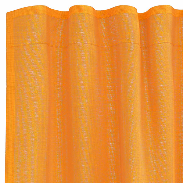 Cortinas de gasa con bolsillos para varillas 2 uds. naranja M 5
