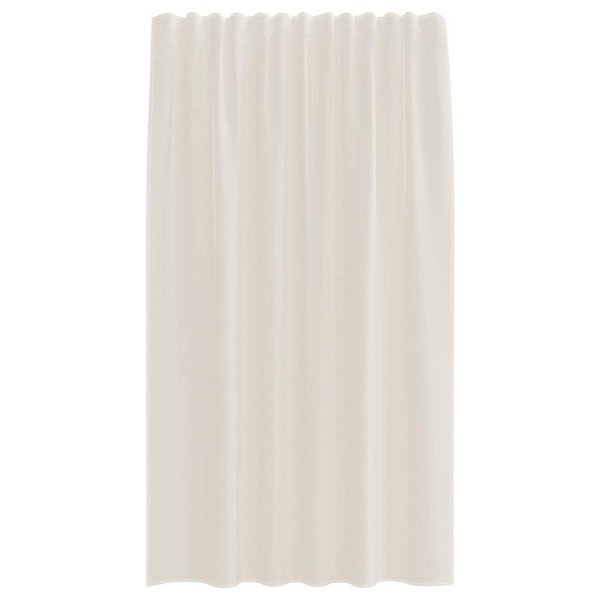 Cortinas de gasa con bolsillos para varillas 2 uds. crema M 4