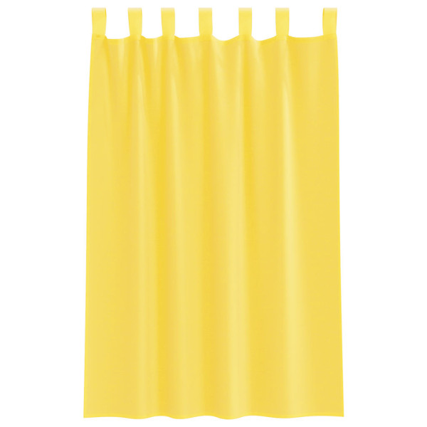 Cortinas de gasa con bolsillos para varillas 2 uds. amarillo M 4
