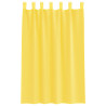 Cortinas de gasa con bolsillos para varillas 2 uds. amarillo 4