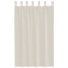 Cortinas de gasa con trabillas 2 uds. crema 4