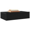 Mueble de TV con luces LED Roble Negro 60x35x15.5 cm 5