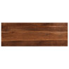Tampo de mesa retangular 140x50x3.8cm madeira recuperada maciça 1