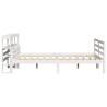 Estructura de cama con cabecero madera maciza pino 160x200 cm 5