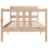 Estructura de cama con cabecero madera maciza pino 90x190 cm 4